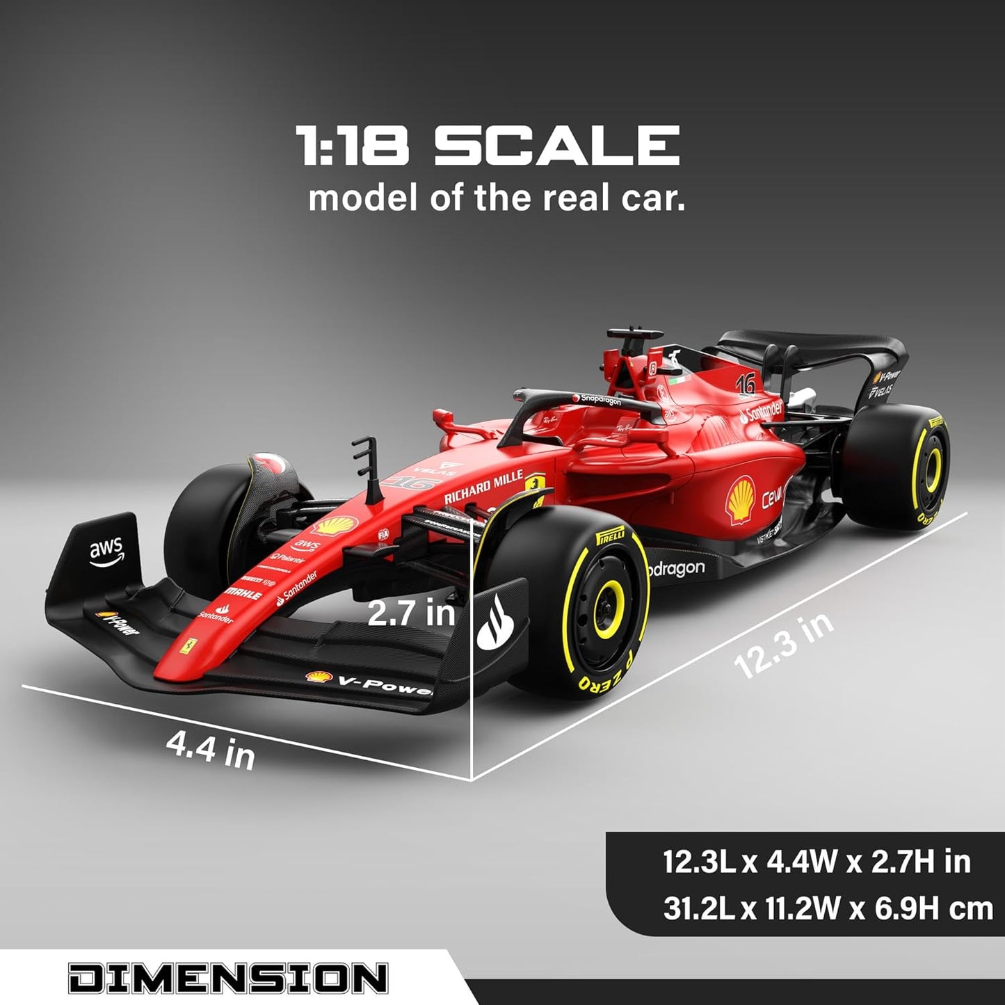 F1 Formula remote-controlled car