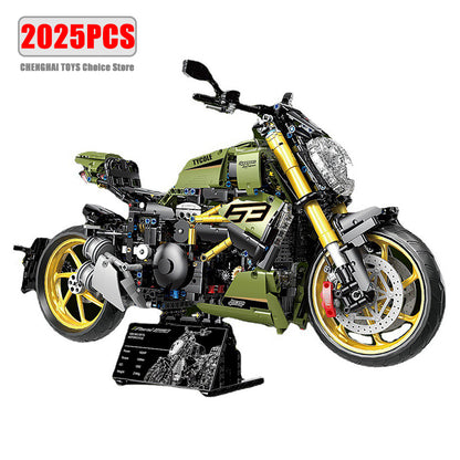 Motorcycle building blocks Green Goblin