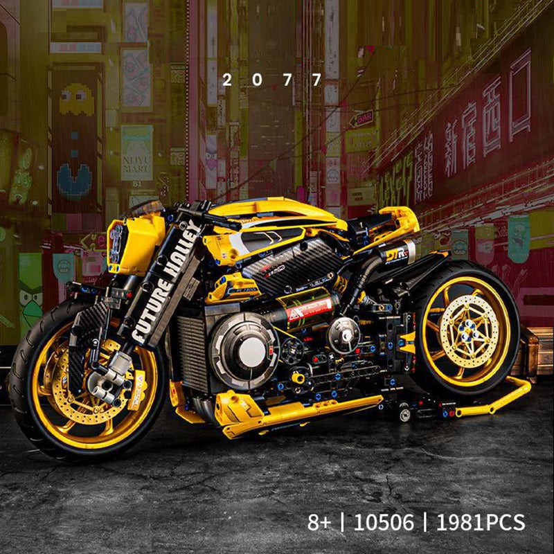 Adult difficult building block-Cyberpunk Harley