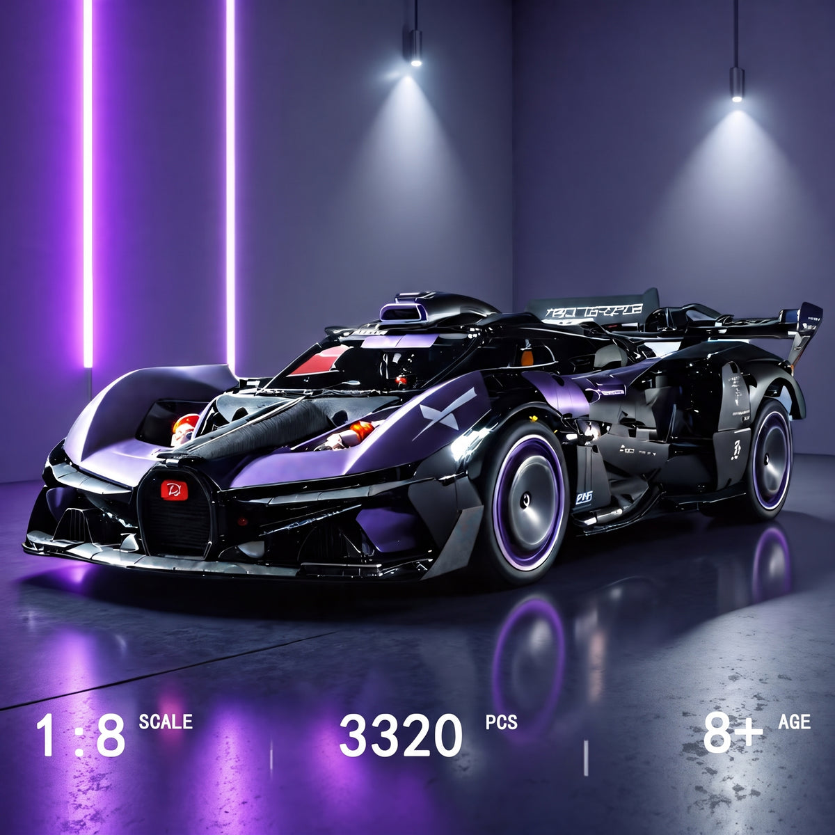 Bugatti Bolide Sports Car Building Blocks