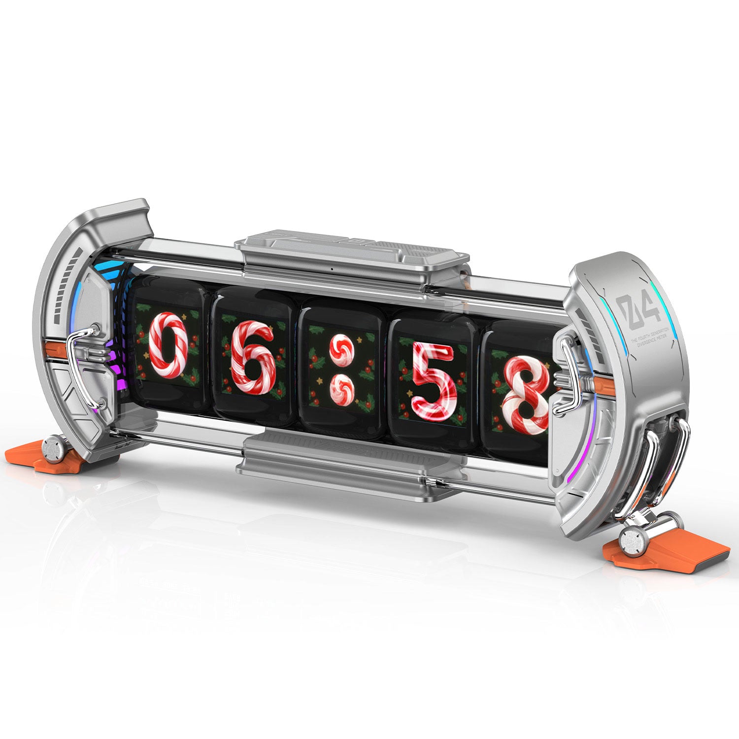 Techmoan Clock Digital clock- Cyberpunk Gaming Setup Digital Clock with Smart APP Con ...