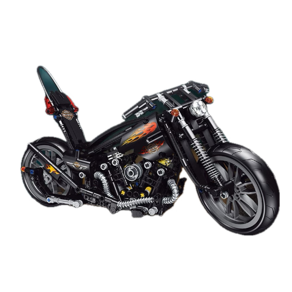 Motorcycle building block toys-Knuckle Chopper