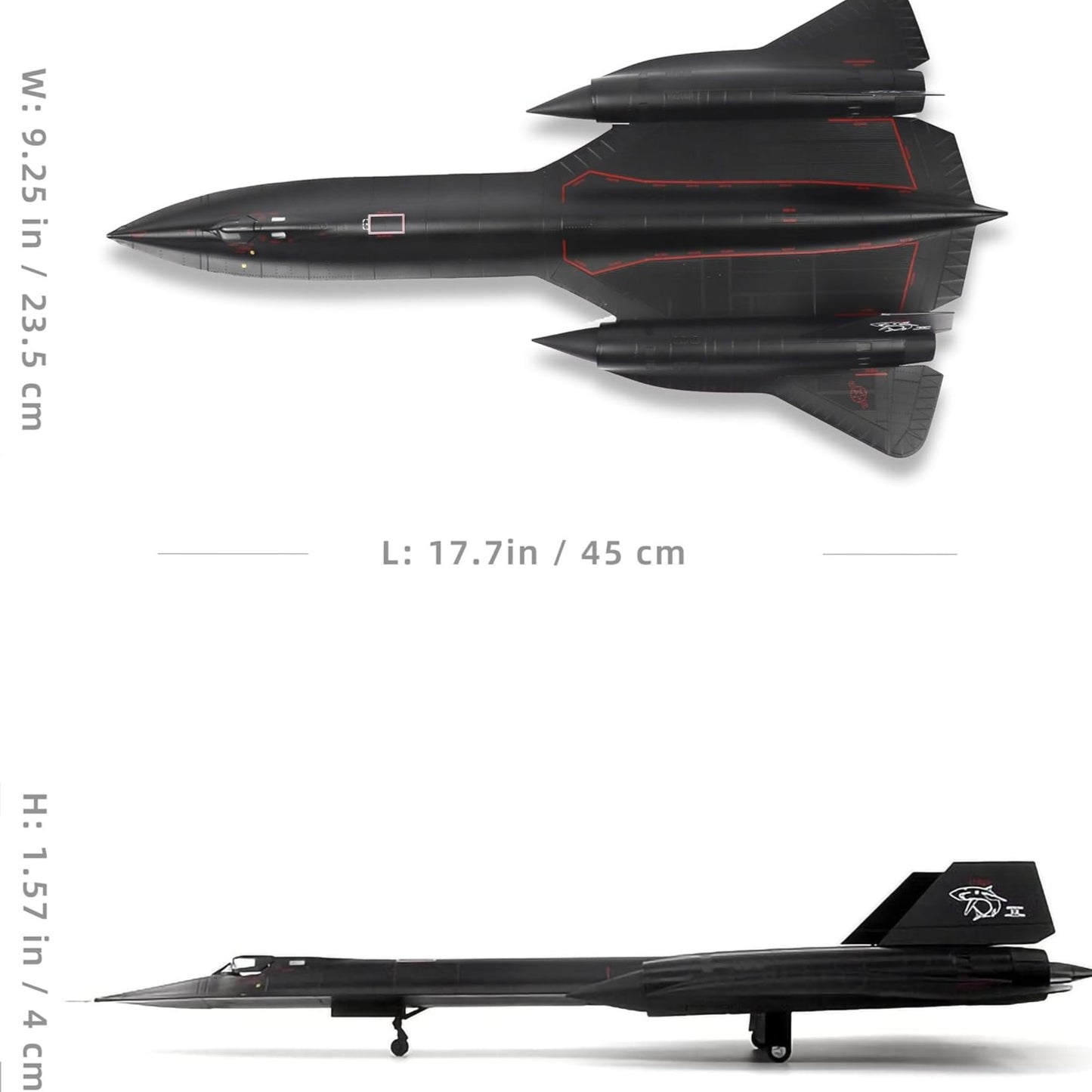 1/72 Scale SR-71a Blackbird Metal Model