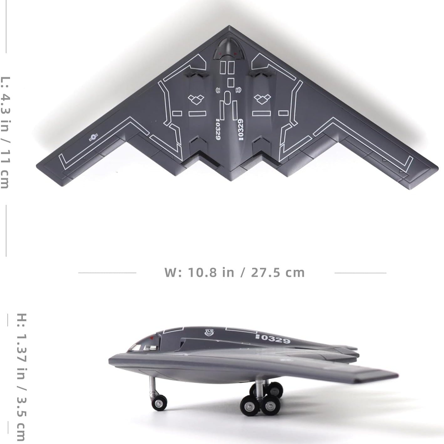 B-2A Spirit 1/200 Metal Bomber Model Kit