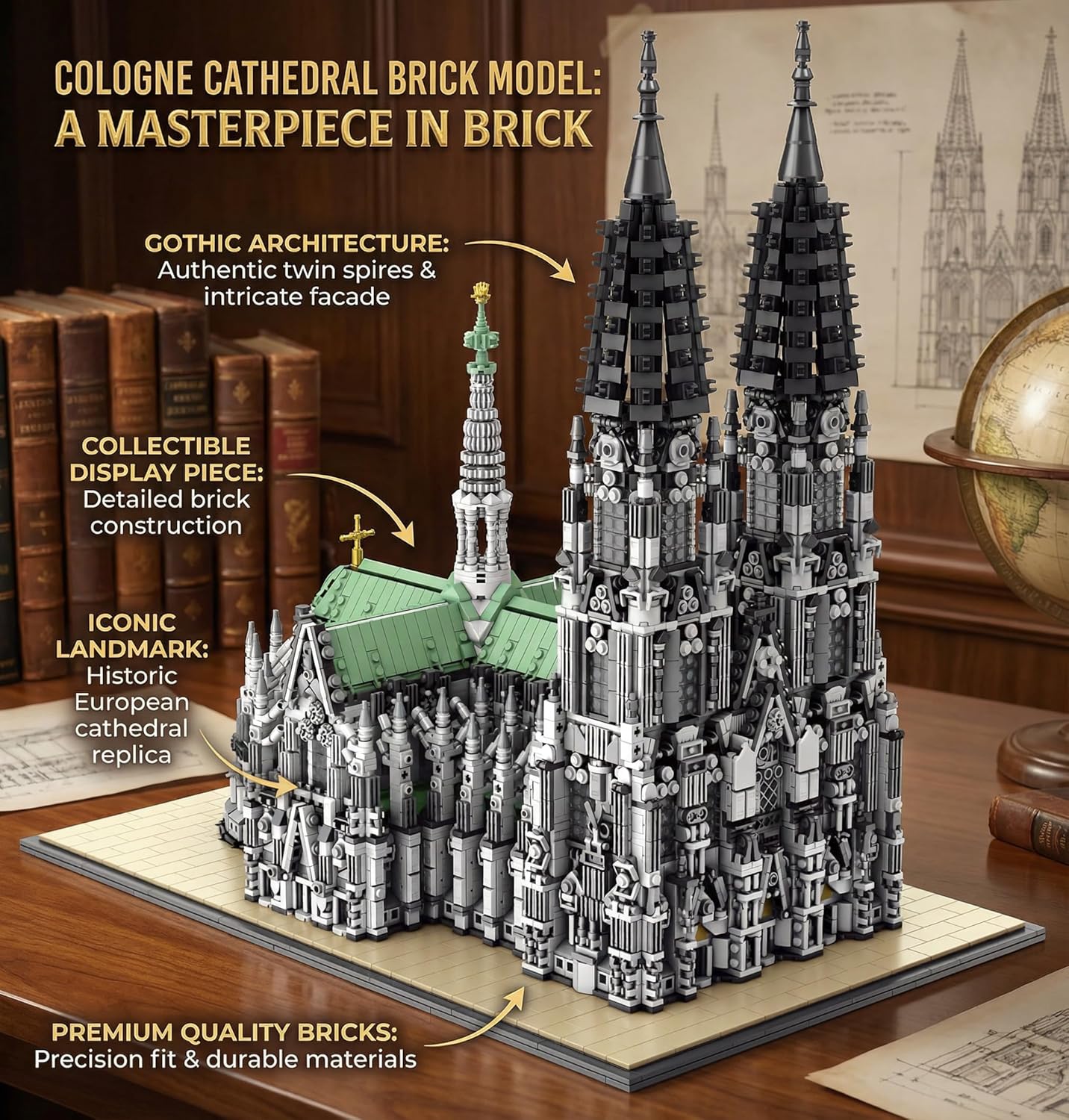 Cologne Cathedral Building Block Set