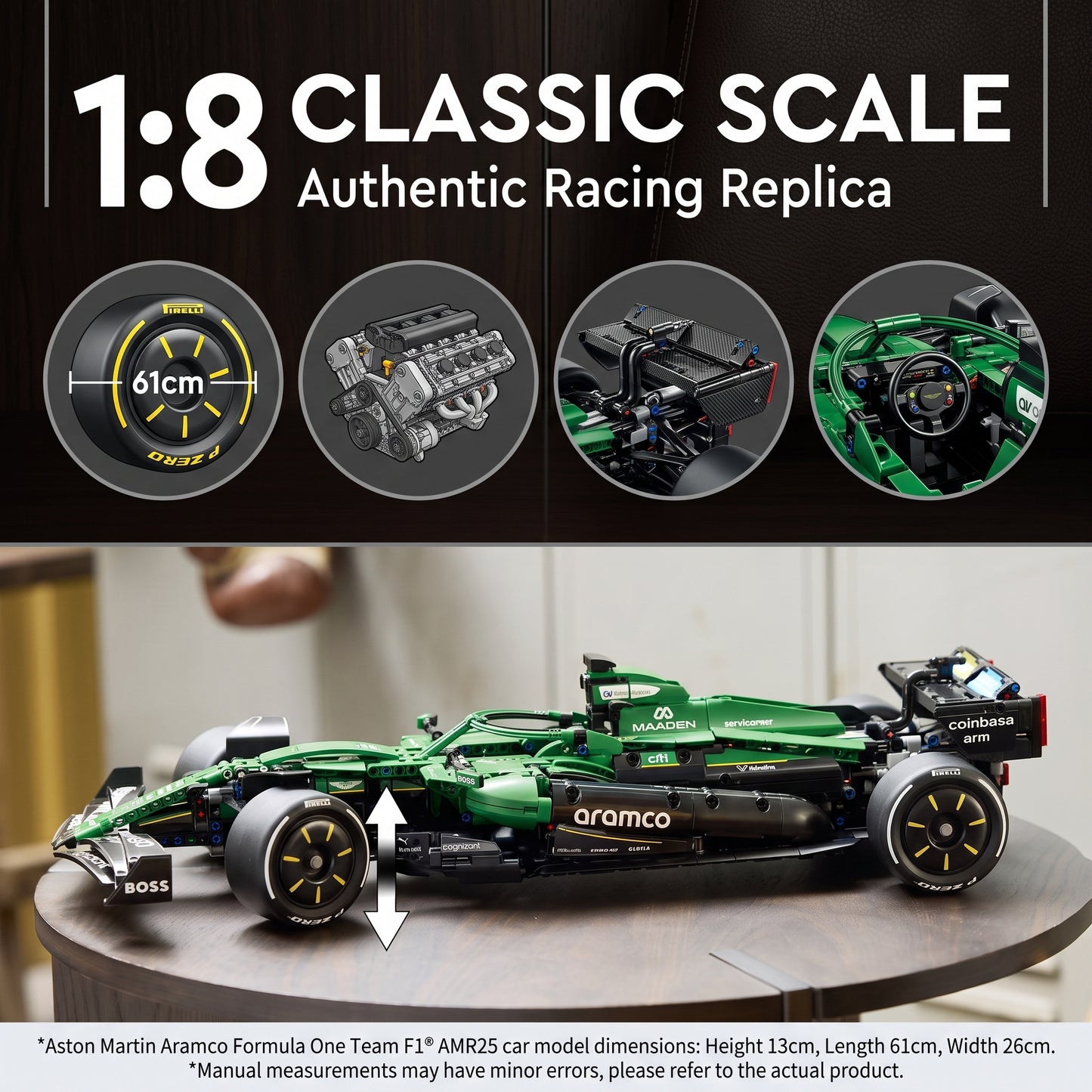 Aston Martin Saudi Aramco F1 R AMR25 building blocks