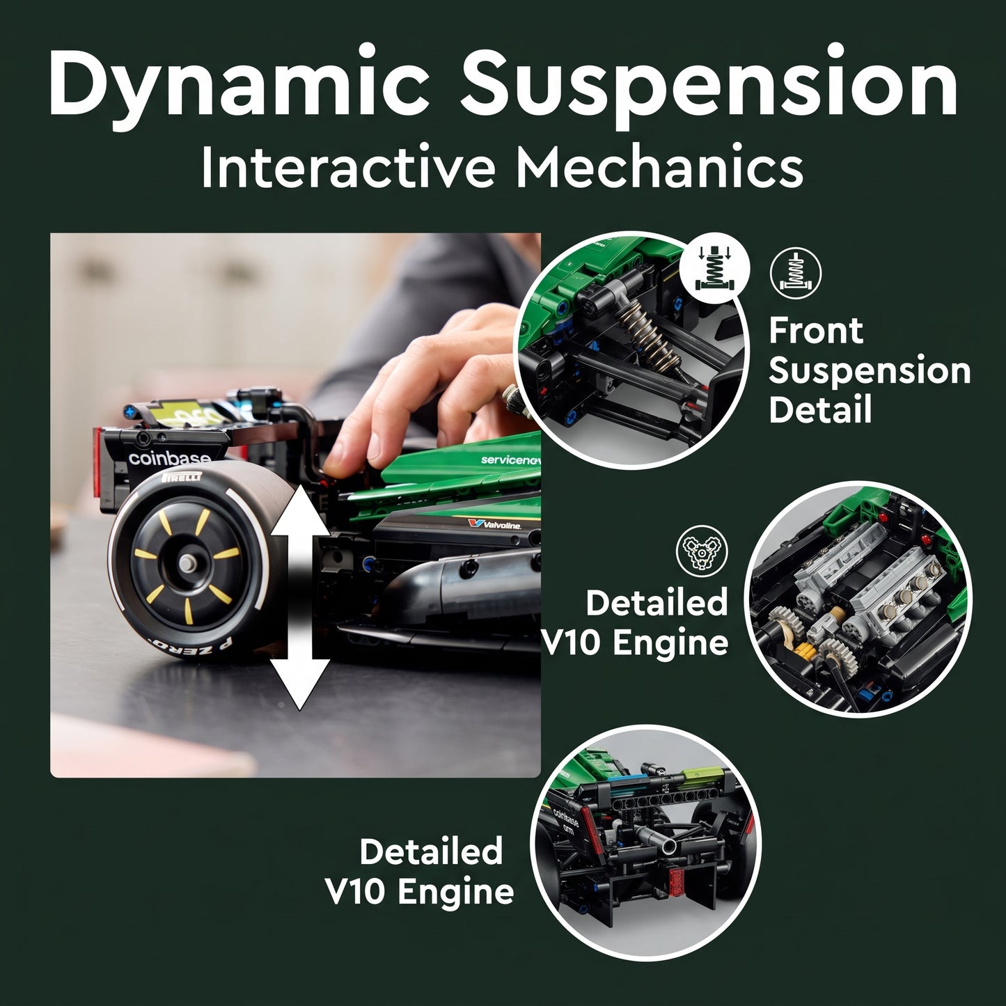 Aston Martin Saudi Aramco F1 R AMR25 building blocks