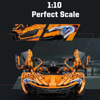 1:8 scale sports car building block set