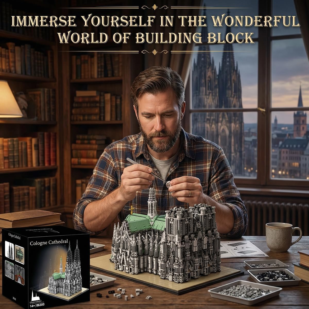 Cologne Cathedral Building Block Set