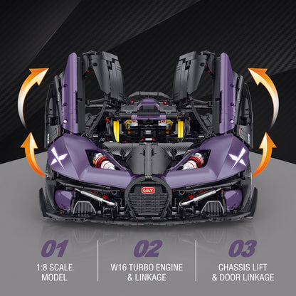 Bugatti Bolide Sports Car Building Blocks