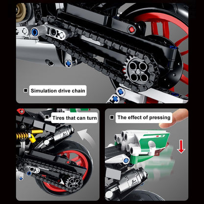 1：8Motorcycle building blocks