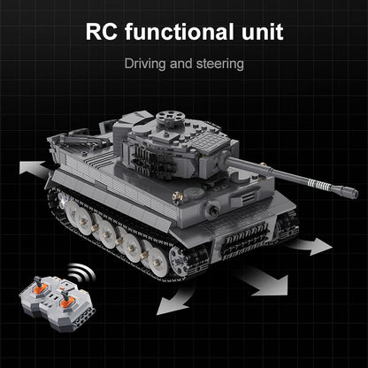 Remote control tank building block toys