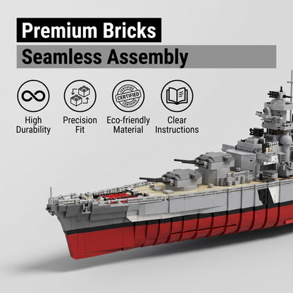 1/200 Bismarck Battleship Building Set