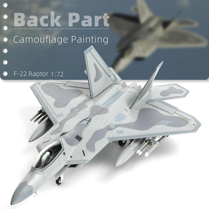 F22 Raptor 1/72 die-cast metal aircraft model kit