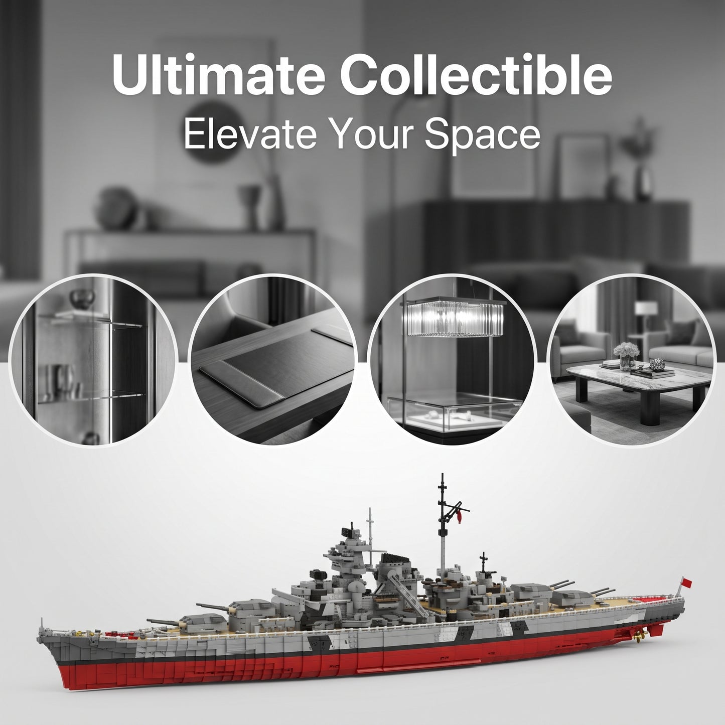 1/200 Bismarck Battleship Building Set