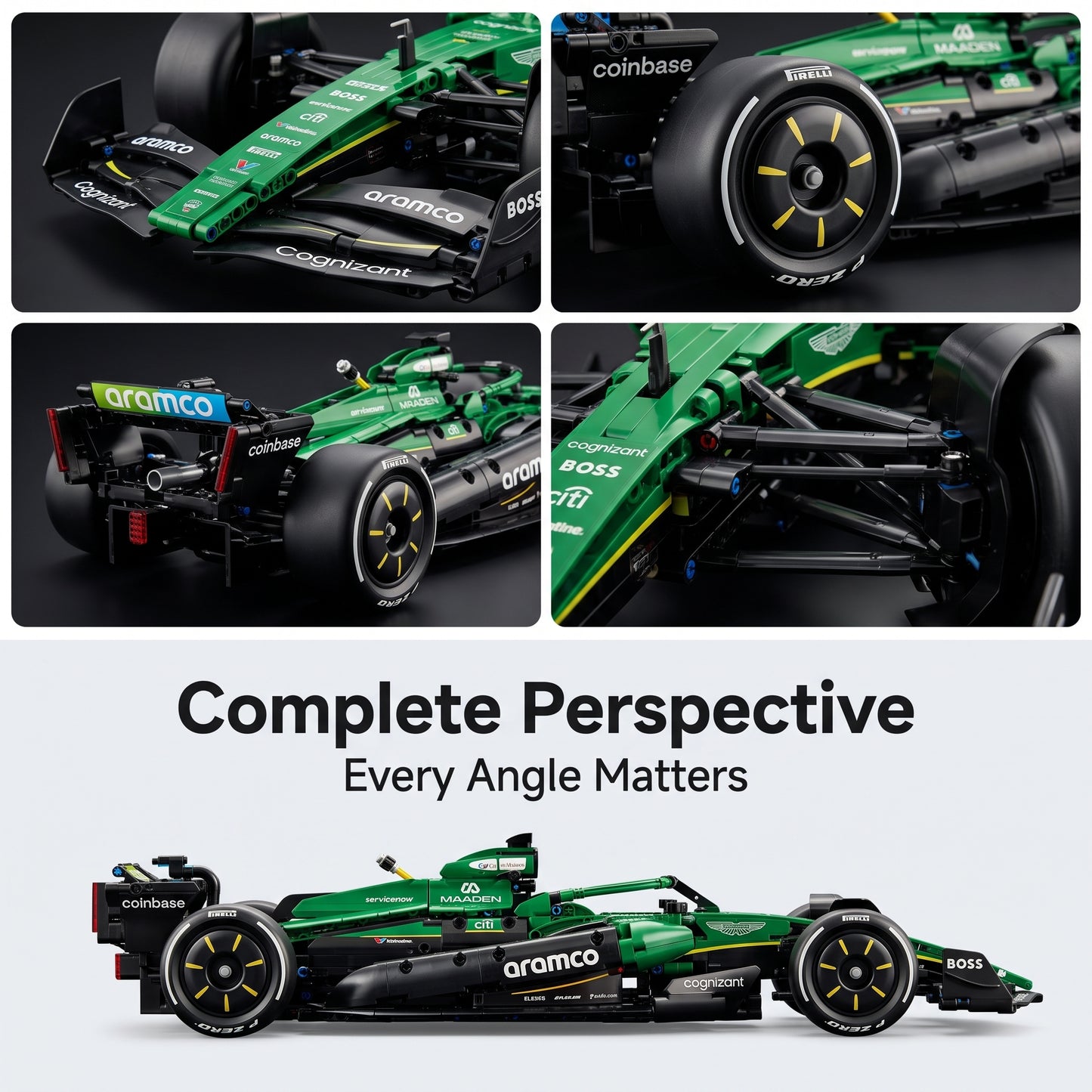 Aston Martin Saudi Aramco F1 R AMR25 building blocks