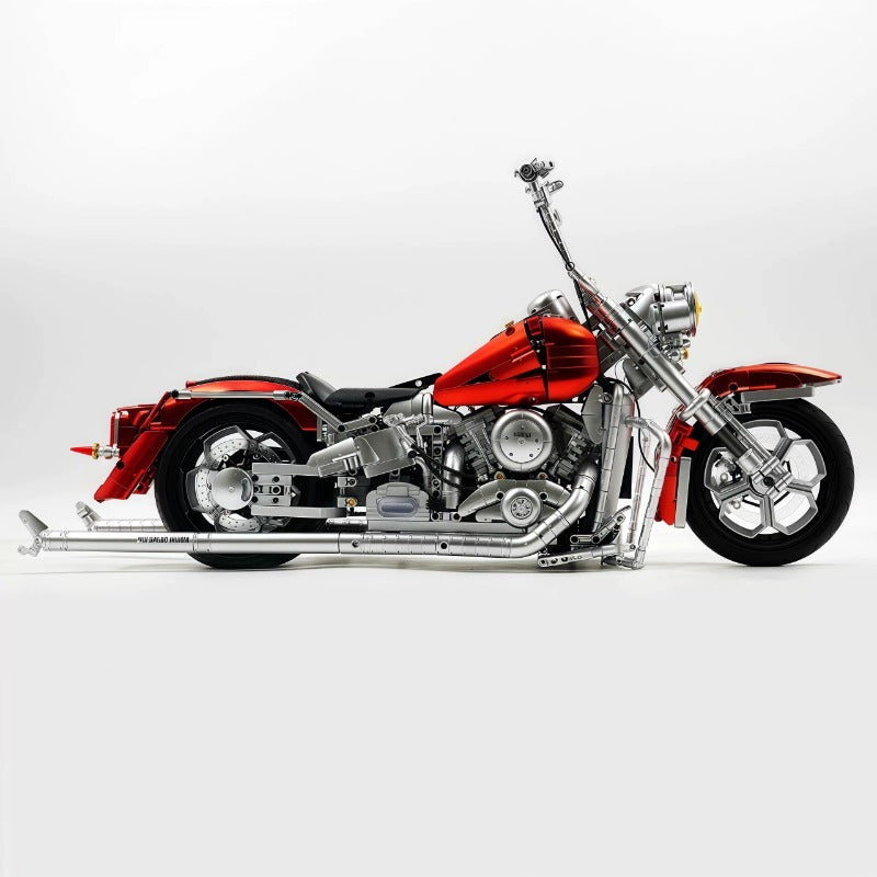 1:5Harley-Davidson Fat Boy Motorcycle Electroplated Red