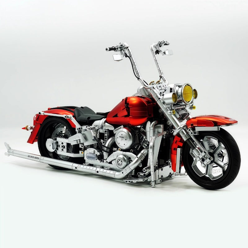 1:5Harley-Davidson Fat Boy Motorcycle Electroplated Red