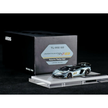 1/64 Custom Aventador SVJ Ice Blue