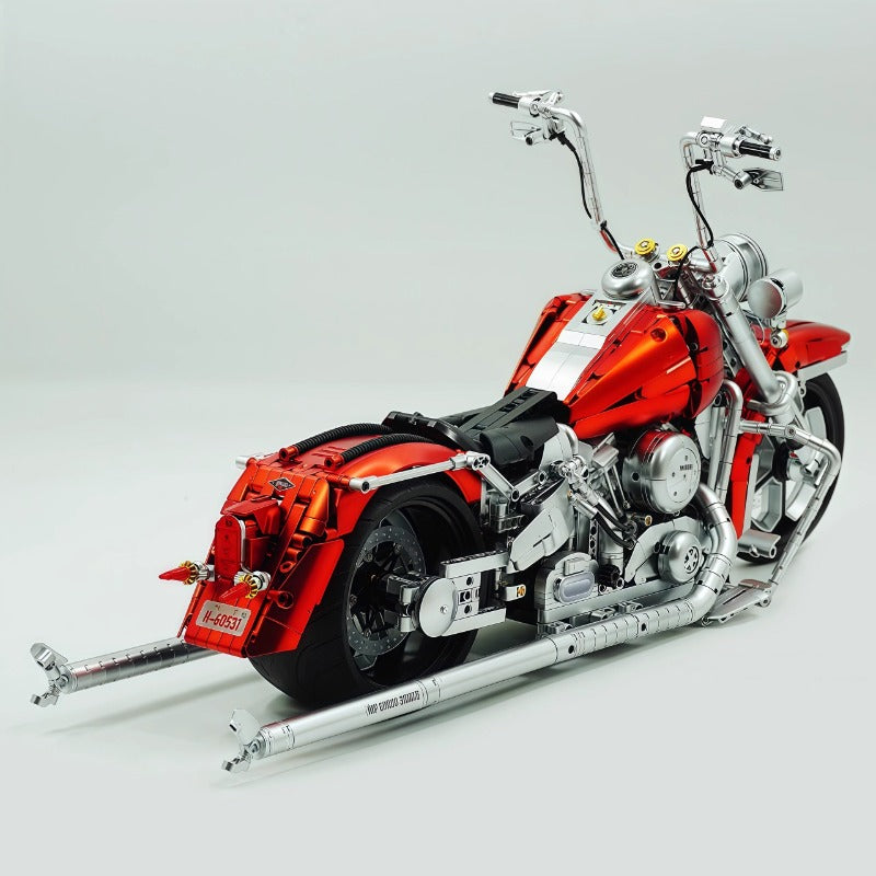 1:5Harley-Davidson Fat Boy Motorcycle Electroplated Red