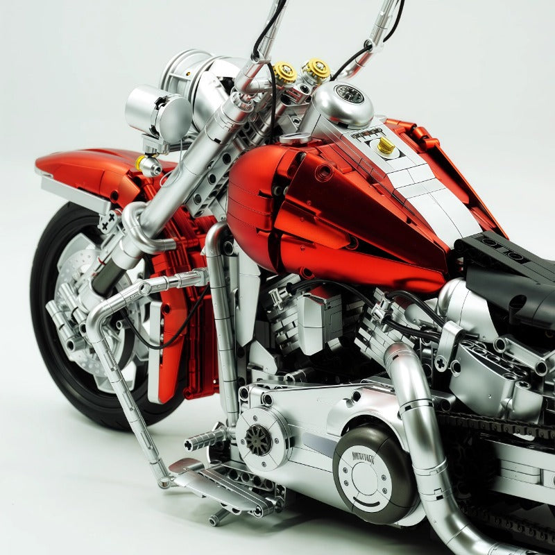 1:5Harley-Davidson Fat Boy Motorcycle Electroplated Red