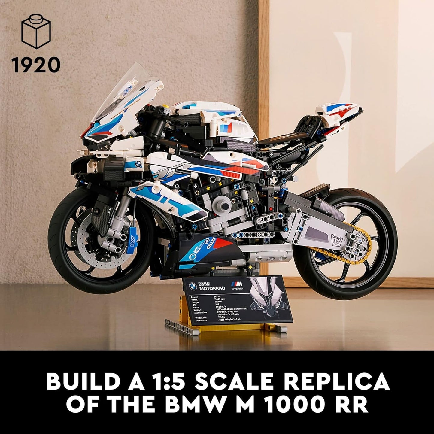 Adult motorcycle building blocks