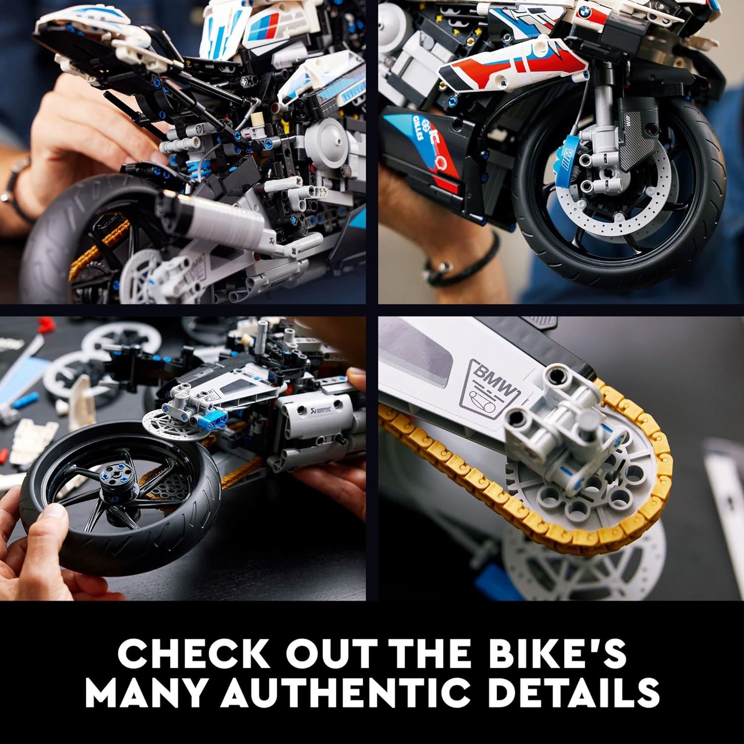 Adult motorcycle building blocks