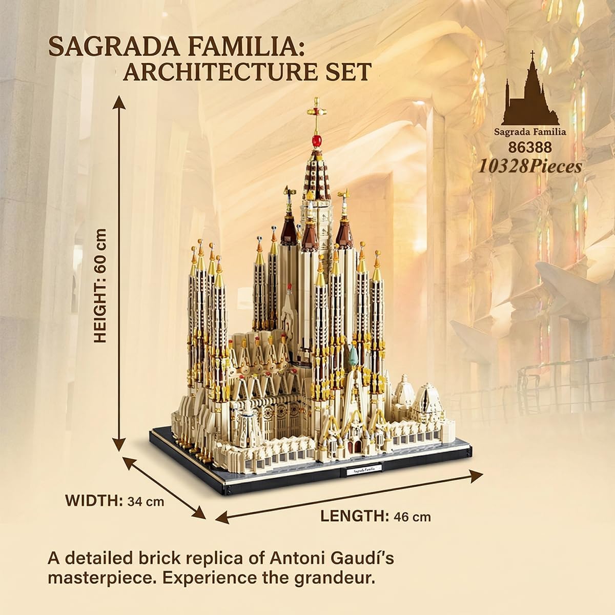 Sagrada Família Church Building Block Set