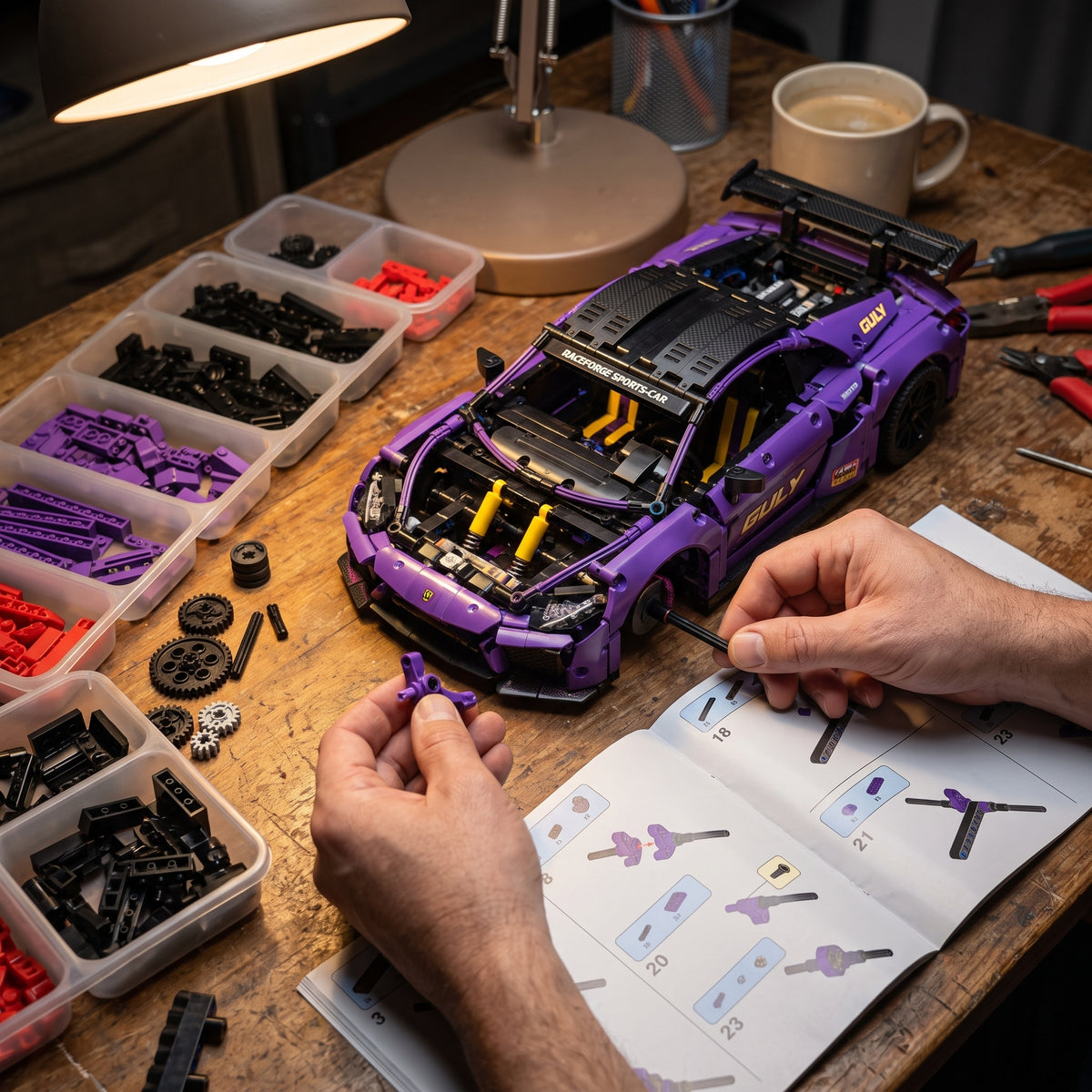 Bugatti Bolide Sports Car Building Blocks