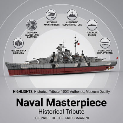 1/200 Bismarck Battleship Building Set
