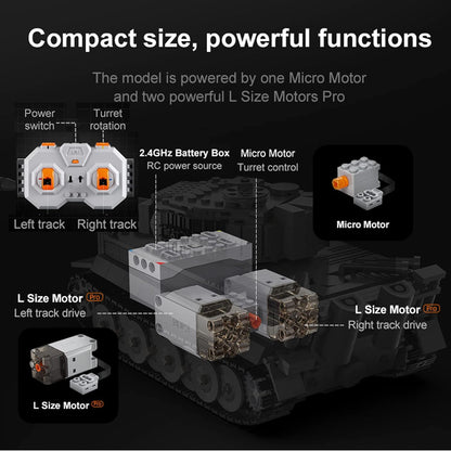 Remote control tank building block toys