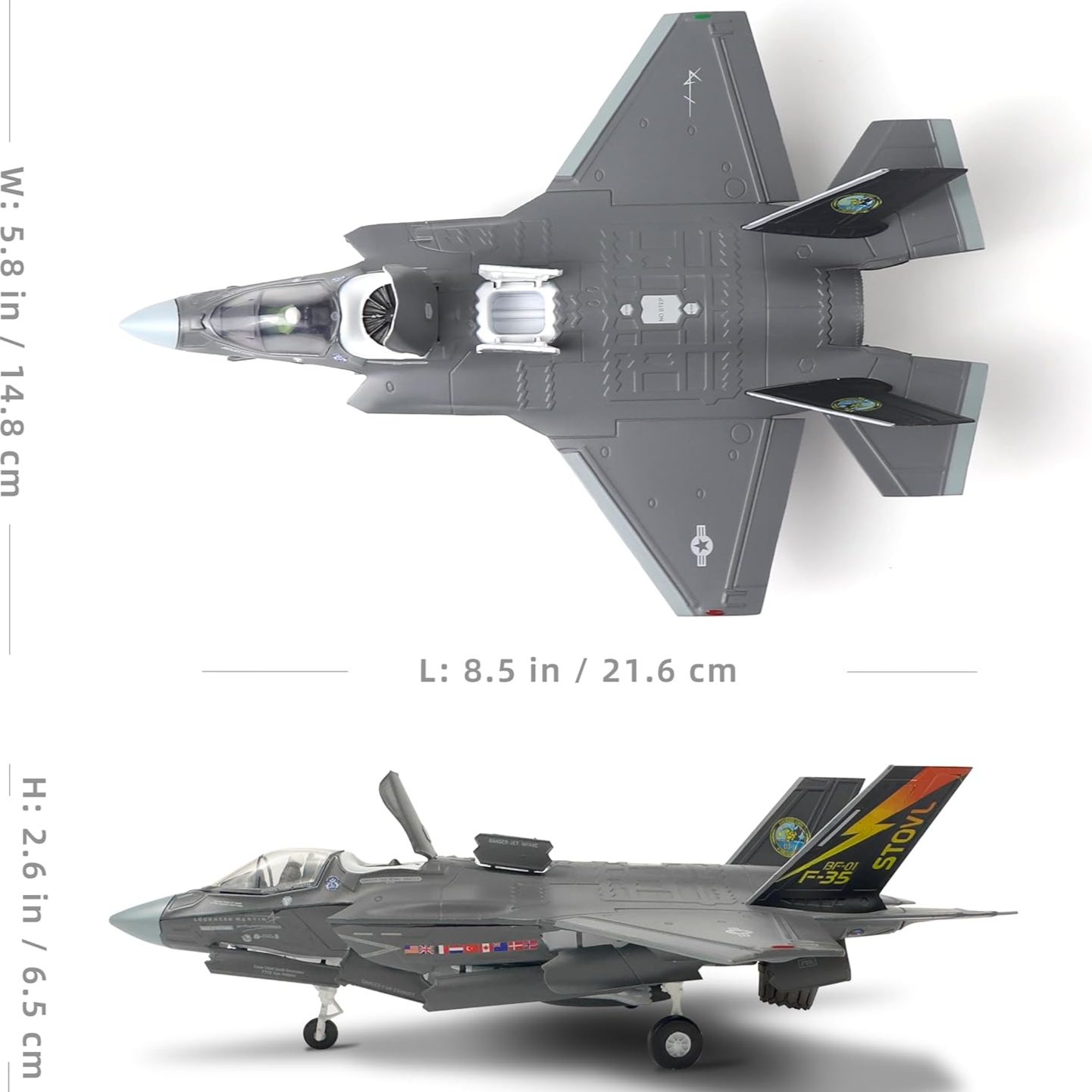 1:72 F35B alloy aircraft model